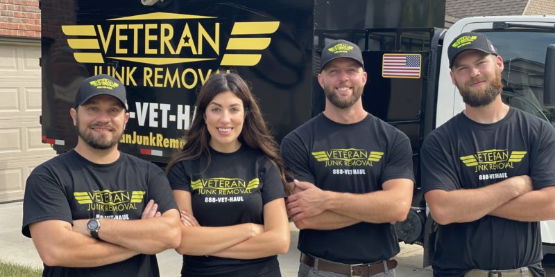 Veteran Junk Removal Team ready to haul away junk
